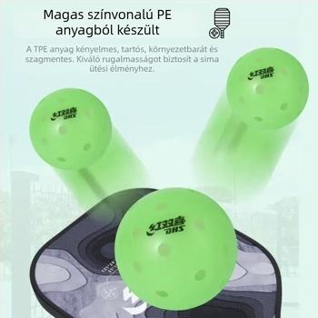 Double Happiness DHS 4 darabos pickleball labda készlet, 40 lyuk, PE anyag