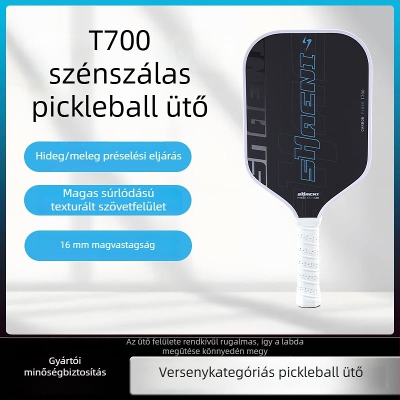 T700 szénszálas pickleball ütő méhsejtes maggal kültéri használatra