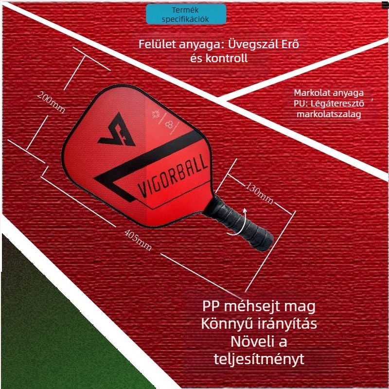 Weigobo Üvegszálas Rakéta – Pickleball, Tenisz és Badminton, Edző Rakéta Beltéri és Kültéri Használatra