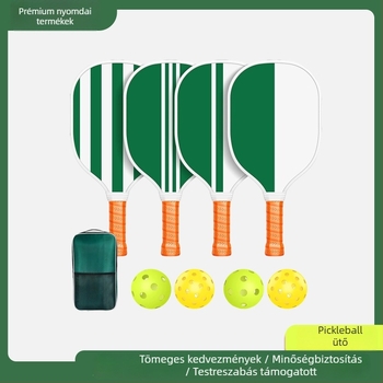 Új üvegszálas pickleball ütő készlet kültéri használatra, két színű ütők különböző stílusok