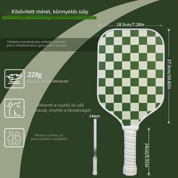 Neutral üvegszálas pickleball ütő készlet, PP honeycomb core, 228 g