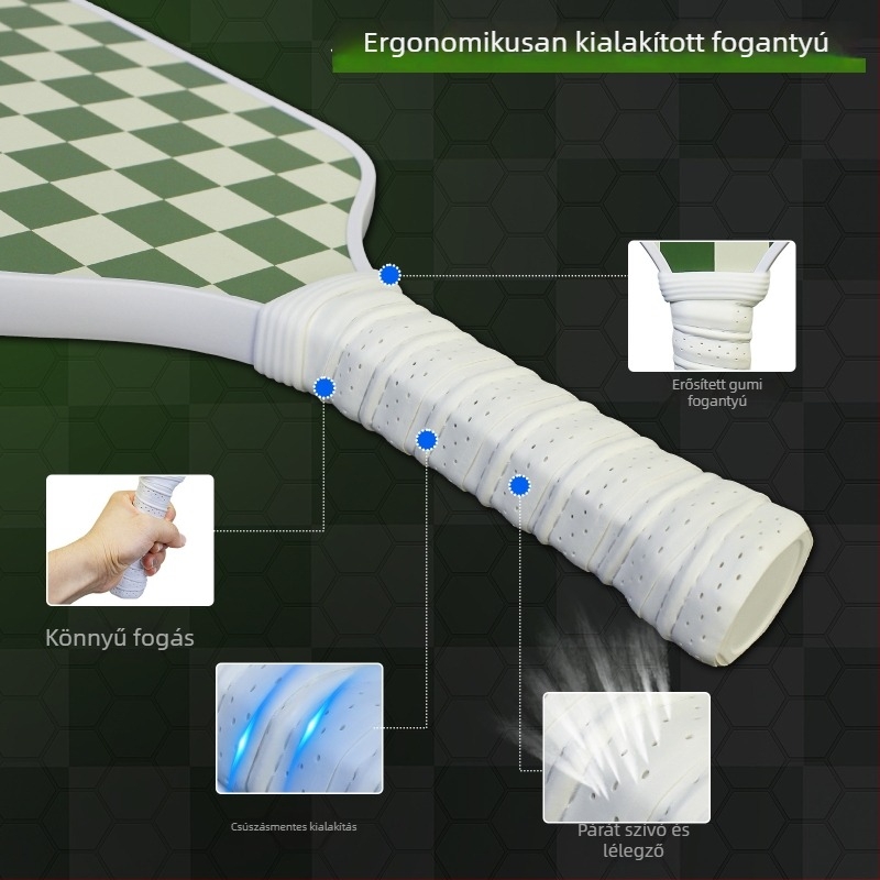 Neutral üvegszálas pickleball ütő készlet, PP honeycomb core, 228 g