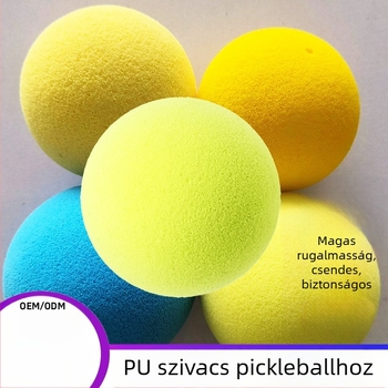 PU habos pickleball labda, lyukak nélkül, PU anyag, 35 g