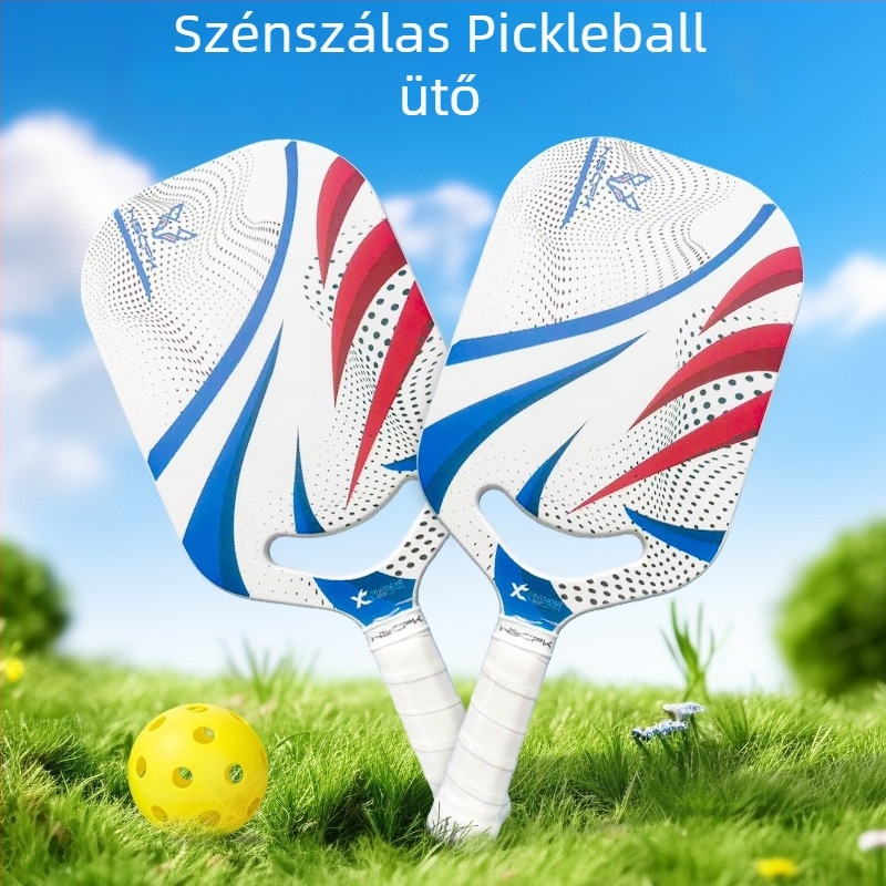 Nova City pickleball ütő, karbon vagy üvegszálas anyagból, egy darabos melegpréselt kivitel, súly 0,25 kg