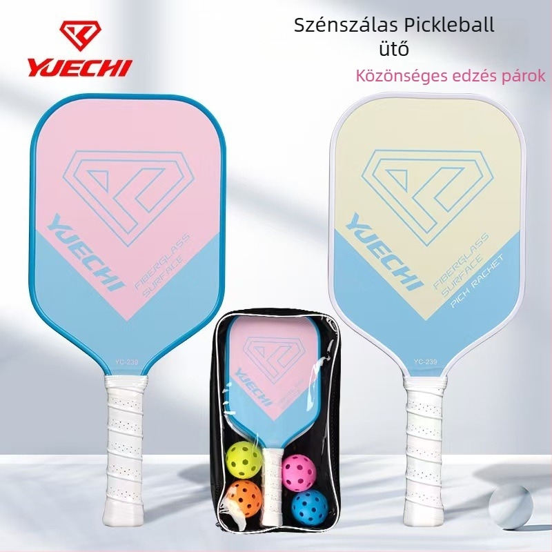 Yuechi 239 Szénszálas pickleball ütő matt felülettel – kettős készlet szabadidőre, edzésre és versenyre