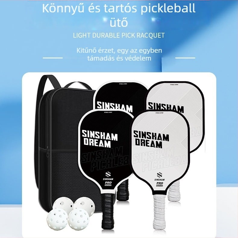 Karbonszálas pickleball ütő személyre szabott betű-stílussal, súly 215 g