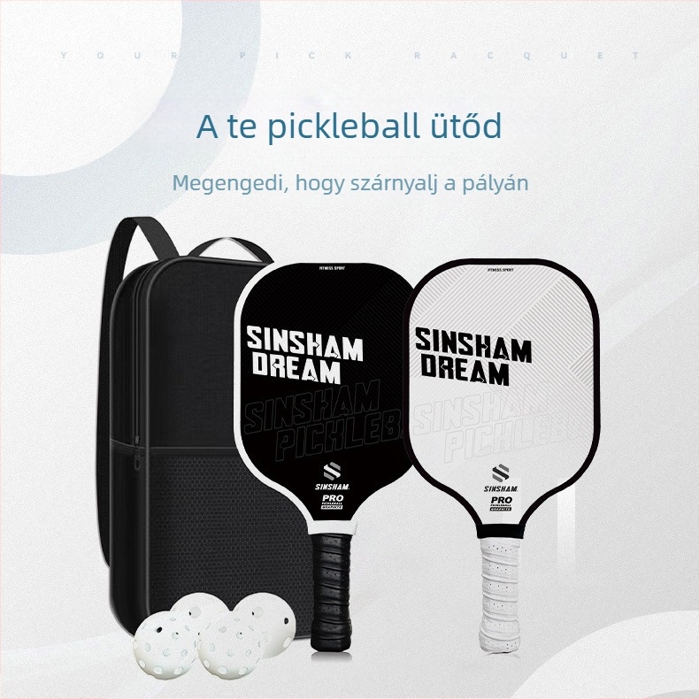 Karbonszálas pickleball ütő személyre szabott betű-stílussal, súly 215 g