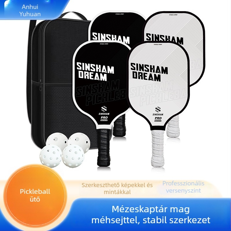 Karbonszálas pickleball ütő személyre szabott betű-stílussal, súly 215 g