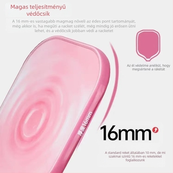 Double Happiness Ripple pickleball ütő – versenyminőségű üvegszálas felület, könnyű, magas rugalmasság, kényelmes érzet, 235 g
