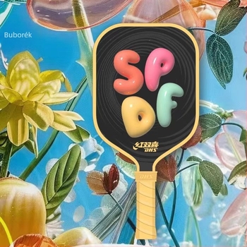 Double Happiness DHS Bubble Pop Pickleball Ütő – Üvegszerű szén, 230 g