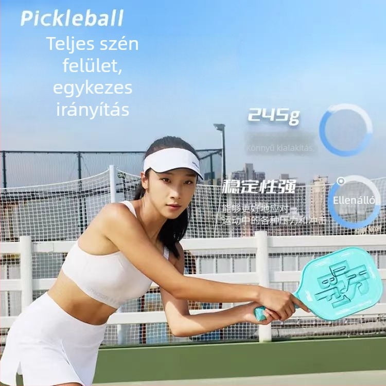 Double Happiness pickleball ütő, teljes karbon konstrukció, súly 245 g