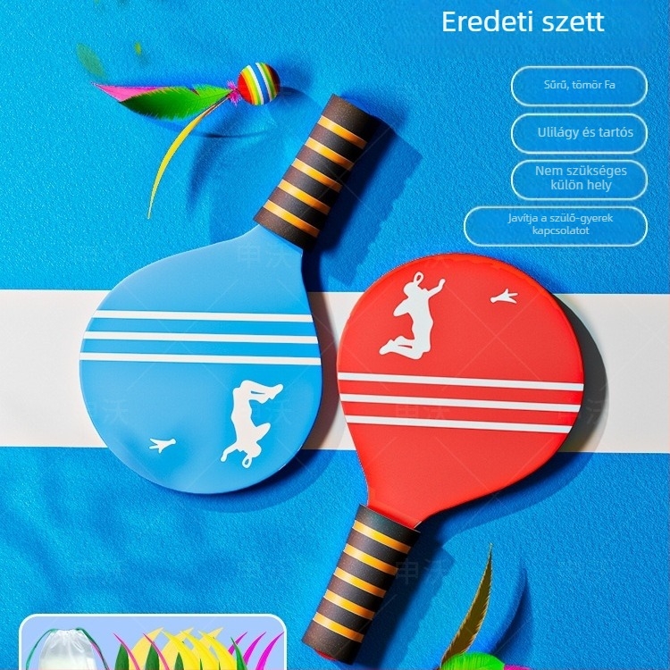 Tollaslabda ütő készlet, belső asztalitenisz és tollaslabda, fa építésű — Anyag: Selyemvirág; Termékkód: F9897787 h5m7mh; Márka: Other; Tömeg: Other