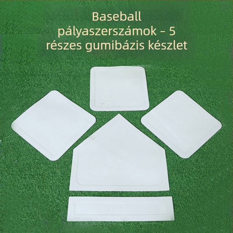 Gumi baseball bázisok és otthoni lemez készlet, vízálló, környezetbarát, kopásálló, vastagodott, 5 darab