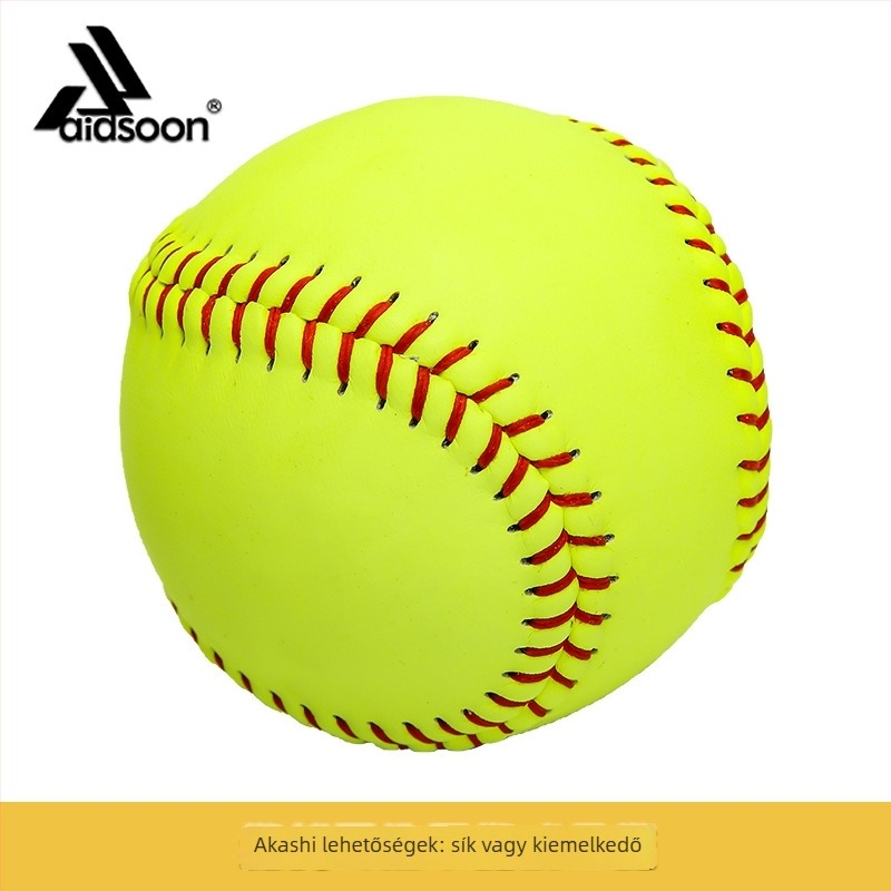 Edzésre és versenyre szánt softball — PU anyag, logónyomás elérhető, ADS márka, alkalmas más labdajátékokhoz