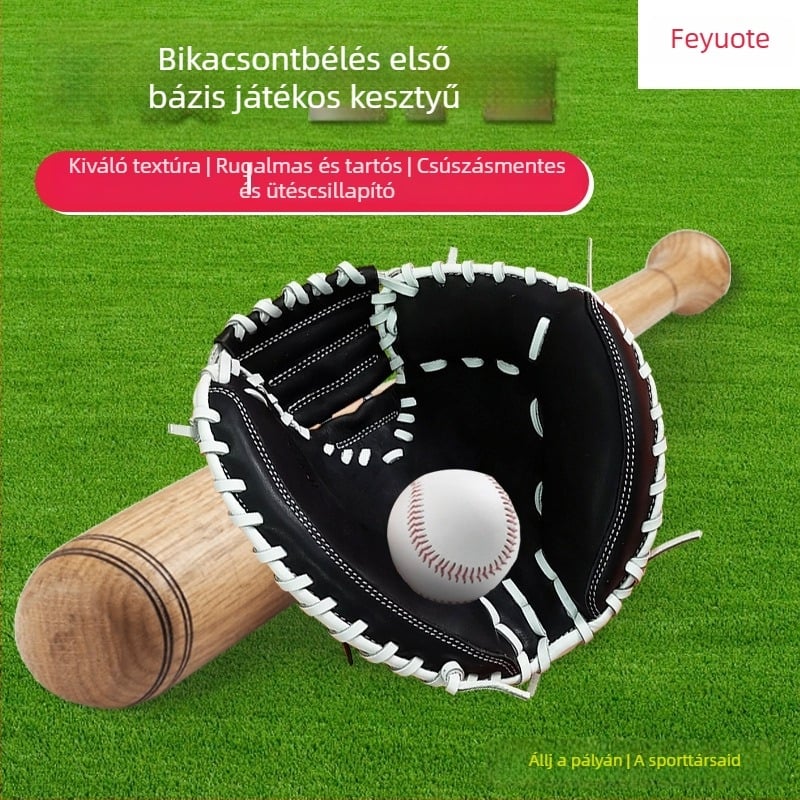 Feyte marhabőr baseball/softball kesztyű, puha külső mezőre, felnőtteknek és fiataloknak, edzésre és versenyre