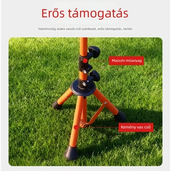 Kültéri baseball ütés-edző, állítható magasságú T-kerettel és háromlábú állvánnyal baseballre és softballra