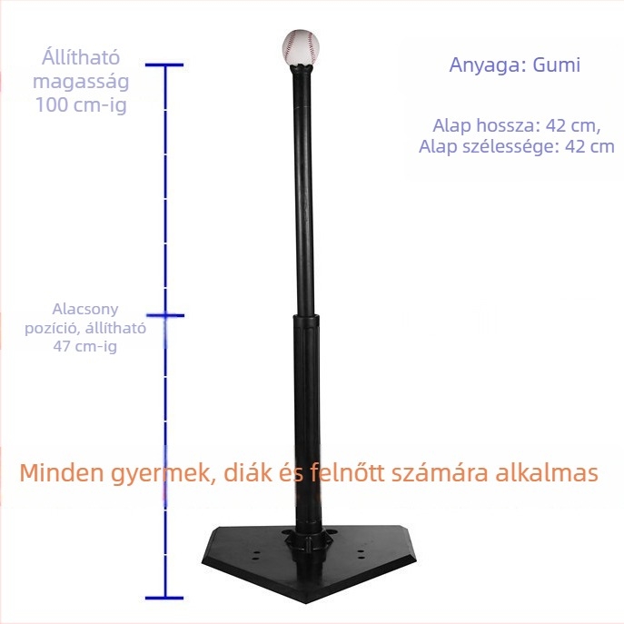 Baseball ütésedző Tee-tartóval