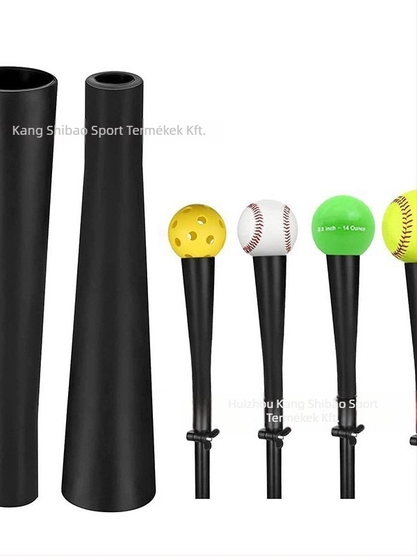 Baseball edzőeszköz Tee gumírozott fejjel (Anyag: Gumi; Alkalmazható sportágak: baseball és softball; Testreszabás: Igen; Logónyomtatás: Igen)