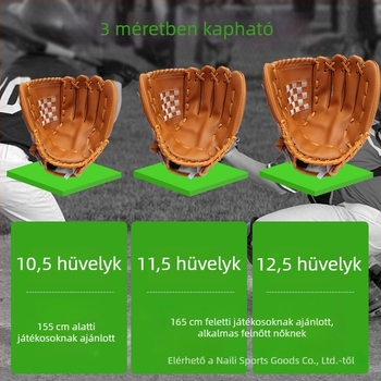 Megvastagított baseball kesztyűk gyermekeknek és felnőtteknek, fogásra és dobásra, baseball és softball számára