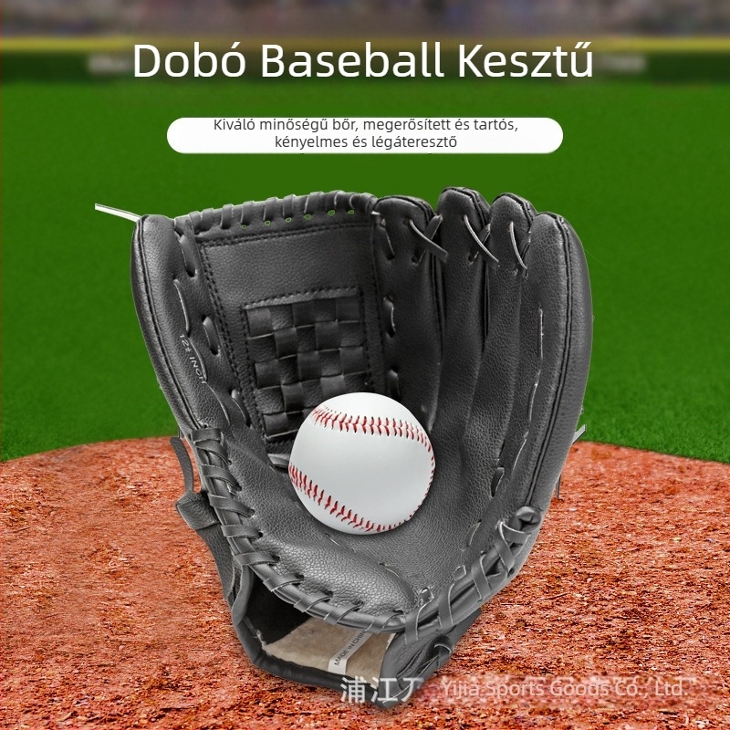 Megvastagított baseball kesztyűk gyermekeknek és felnőtteknek, fogásra és dobásra, baseball és softball számára
