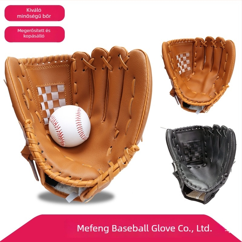 Megvastagított baseball kesztyűk gyermekeknek és felnőtteknek, fogásra és dobásra, baseball és softball számára