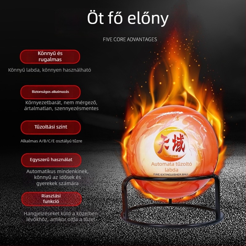 Lógó szárazporos tűzoltó készülék, 1,3 kg, irodákba, otthonra és számítógépes helyiségekbe