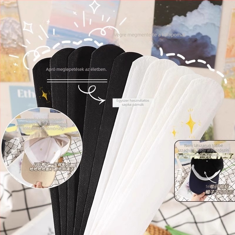 Egyszer használható sapka-visor patch – izzadságot felszívja, szennyeződés ellen véd, logó nélkül
