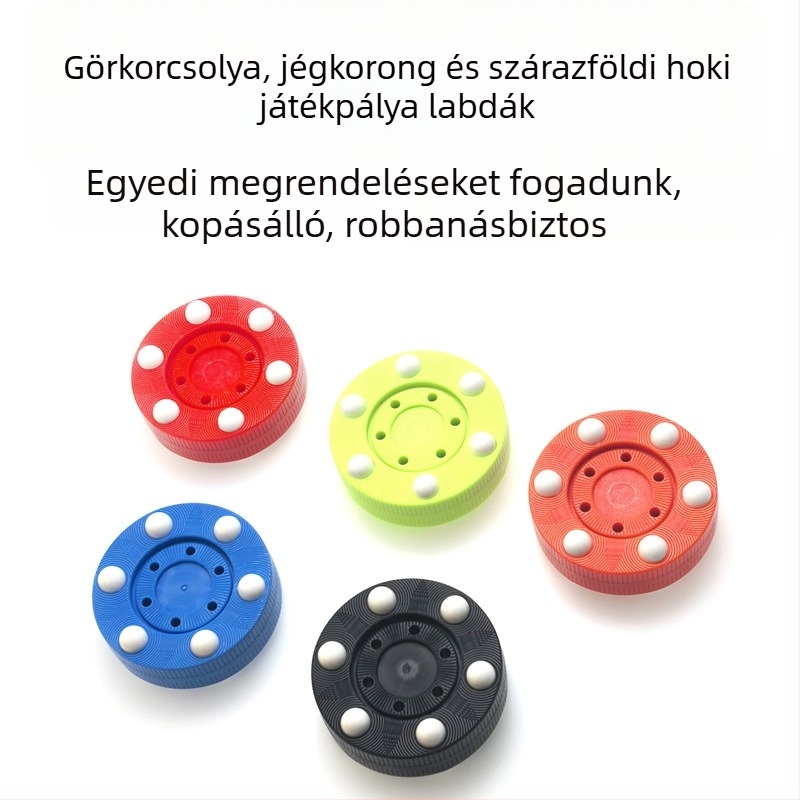 Hoki edzés korong görkorcsolyázáshoz és földi hokijához (ABS anyag; testreszabható; logó nyomtatás elérhető; felnőtteknek és gyerekeknek)