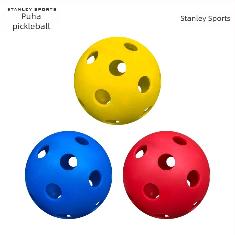 PE floorball labda, 72 mm, hokijátékhoz, üreges dizájn, logó nélkül