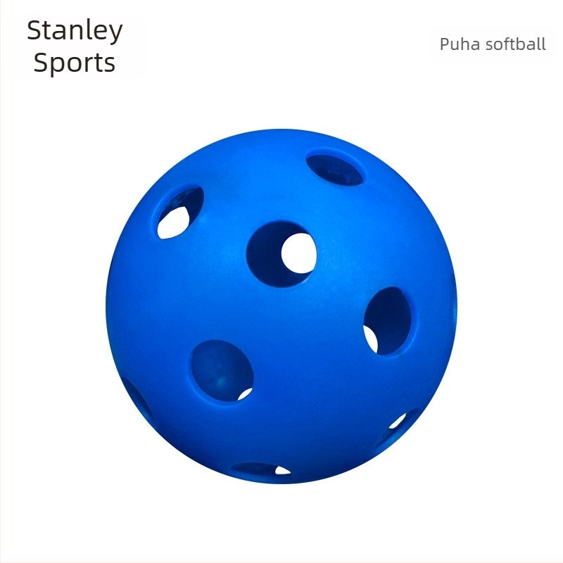 PE floorball labda, 72 mm, hokijátékhoz, üreges dizájn, logó nélkül