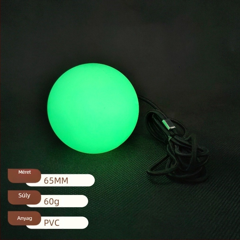 Fénylő füves hokilabda kötéllel – szárazföldi kültéri játék szülő-gyermek számára, PVC, logó nyomtatás elérhető