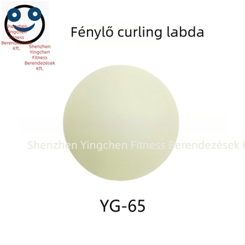 Fénylő PVC hoki labda utcai és jégkoronghoz, 50 g, keménység 60–70°, nyomtatott logó