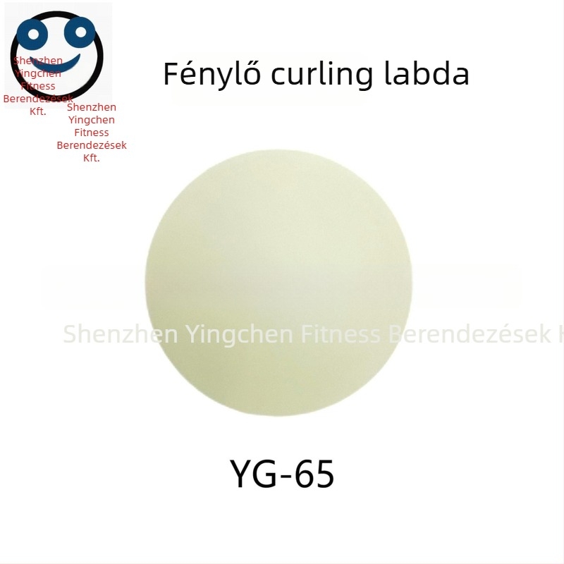 Fénylő PVC hoki labda utcai és jégkoronghoz, 50 g, keménység 60–70°, nyomtatott logó