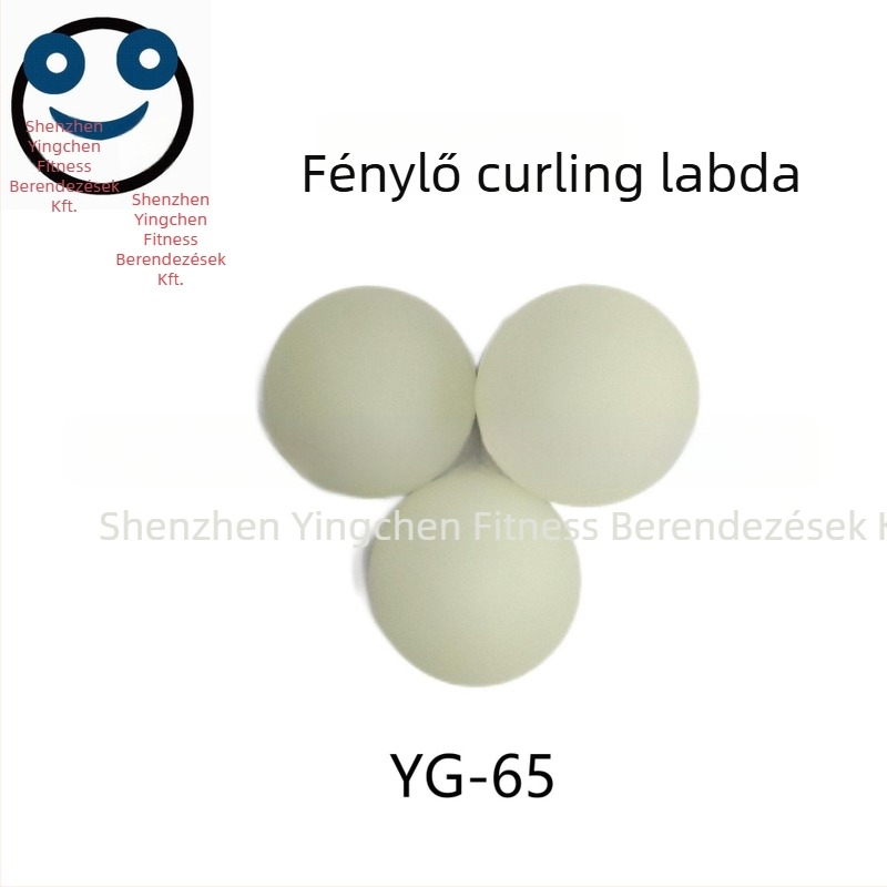 Fénylő PVC hoki labda utcai és jégkoronghoz, 50 g, keménység 60–70°, nyomtatott logó