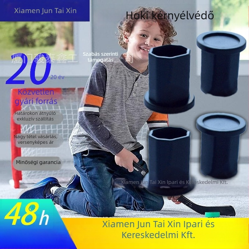 Lacrosse/Hoki bot végvédő hüvely, termoplasztikus elasztomer, nyolcszög alakú, logó nyomtatás (termoplasztikus elasztomer; nyolcszög alakú; logó nyomtatás)