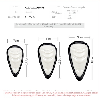 Ágyékvédő rögbihez, jégkoronghoz, futballhoz és harcművészetekhez — ütés elleni védelem, gumi-polimer konstrukció, márka KABAT