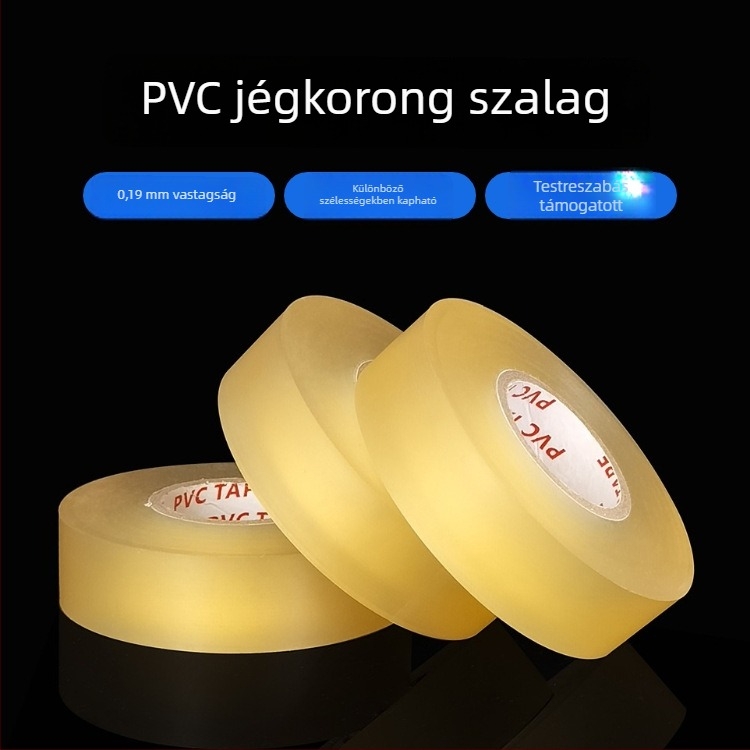PVC jégkorong ragasztószalag, átlátszó, magas tapadóerővel, kopásálló, csúszásmentes