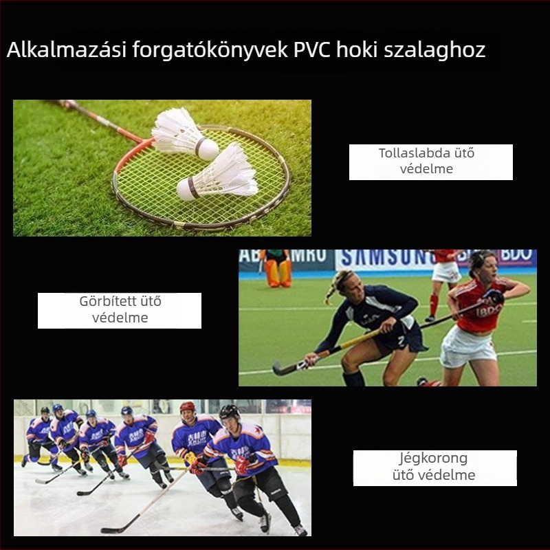 PVC jégkorong ragasztószalag, átlátszó, magas tapadóerővel, kopásálló, csúszásmentes