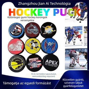 Gumi hokikorong jégkorong-edzéshez testreszabható logóval