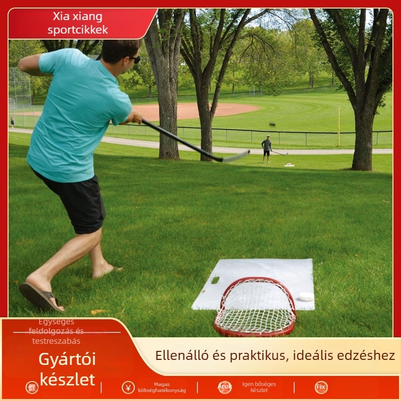 Jégkorong cél – karbonacél váz, összecsukható és hordozható, testreszabható, ideális jég- és hó sportokra