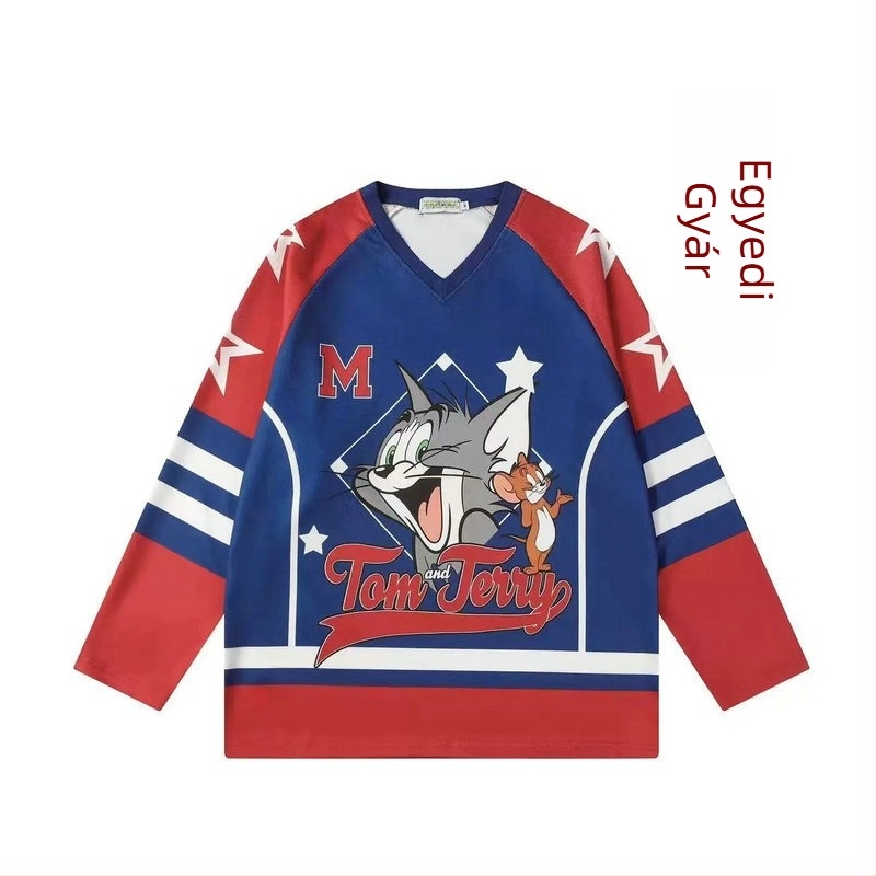 Jéghoki egyenruha, egyedi tervezésű szublimációs nyomtatás, gyorsan szárad, 100% poliészter, felnőtteknek, uniszex