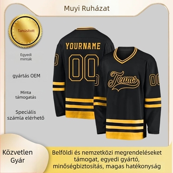 Férfi sportos fleece felső 3D betűs nyomtatással – V-nyak, 100% poliészter, digitális nyomtatás