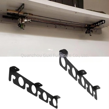 Fali tartó horgászbotok, síbotok, túrabotok, biliárdütők és jégkorongütők tárolására – masszív, modern minimalist design