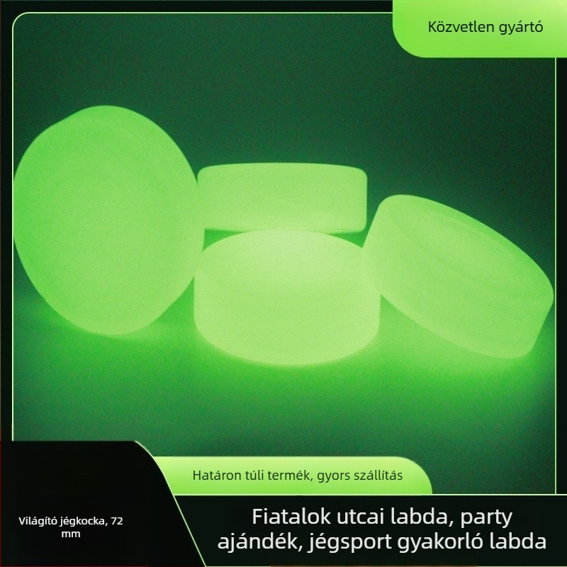 Rong Hui PVC világító hockey korong, logónyomtatás, testreszabható