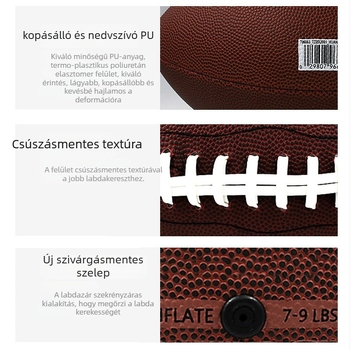 Edzői amerikai futball-labda – PU/PVC, gépi varrással, márka Crossing the River Dragon