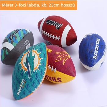 Jin Zan rögbi labda, gumi, gépi varrású, edzésre