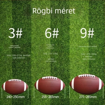 Amerikai futball PU labda – csúszásmentes, kopásálló, gépi varrással, fiatalok és felnőttek edzésére