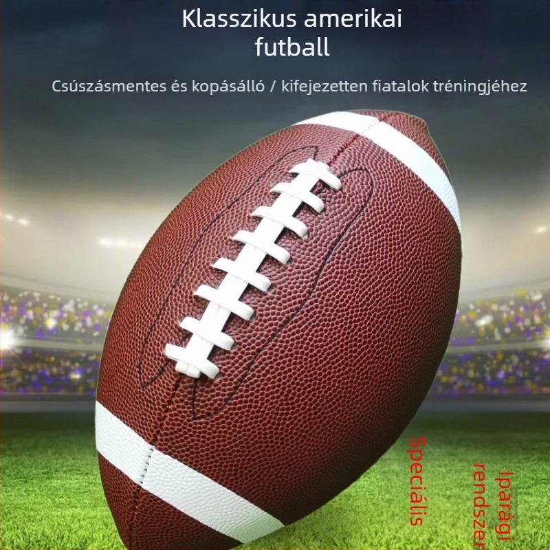 Amerikai futball PU labda – csúszásmentes, kopásálló, gépi varrással, fiatalok és felnőttek edzésére