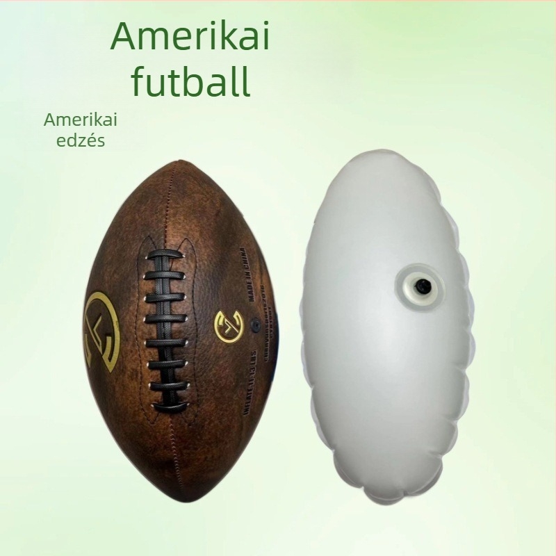 Személyre szabott valódi bőrből készült futball belső réteg, versenyekhez, tehénbőr amerikai futballhoz, csapatok kültéri használatára