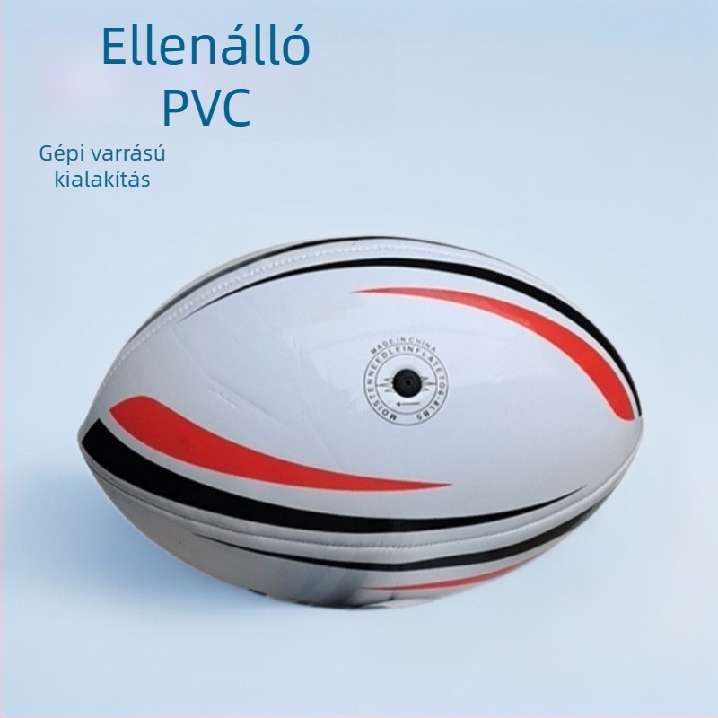 9-es angol stílusú rögbi labda, PVC, gépi varrással, kültéri edzőlabda, csúszásmentes